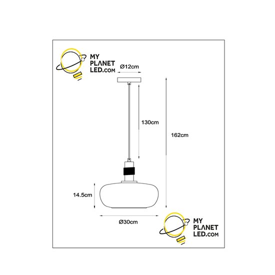 Esprit special hanging lamp diameter 30 cm 1xE27 amber