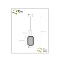 Moema kleine grüne Hängelampe Durchmesser 20 cm 1xE27 grün