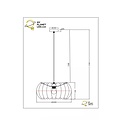 Annabello hanging lamp diameter 40 cm 1xE27 black