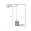 Suspension Messi petite taille, diamètre 15 cm, 1 x E27, noire