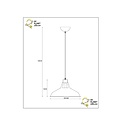 Bizzy hanging lamp diameter 31 cm 1xE27 black