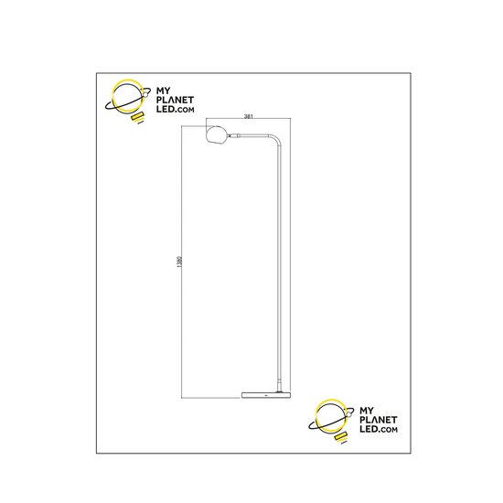 Conny vloerlamp oplaadbaar accu/batterij LED dimbaar 1x3W 2700K 3 StepDim zwart