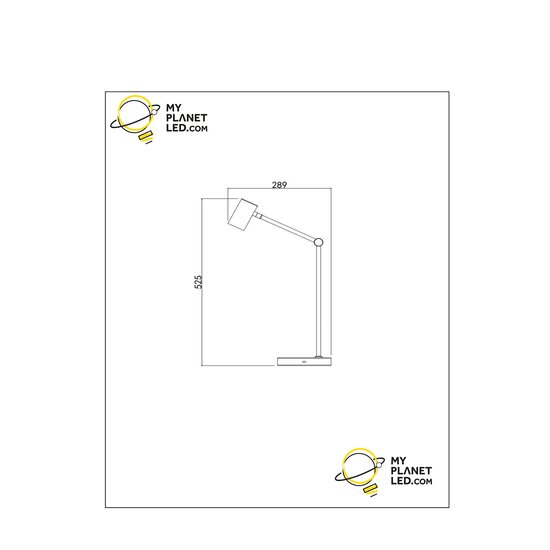 Pitki Lámpara de mesa recargable blanca pila/batería LED regulable 1x3W 2700K 3 StepDim