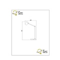 Pitki Lámpara de mesa recargable negra pila/batería LED regulable 1x3W 2700K 3 StepDim