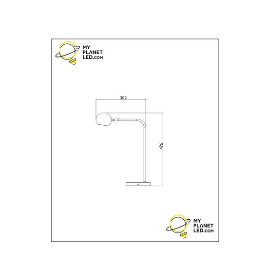 Conny Lámpara de mesa recargable blanca pila/batería LED regulable 1x3W 2700K 3 StepDim