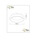 Myra 33W plafondlamp diameter 45 cm LED dimbaar 1x33W 2700K wit