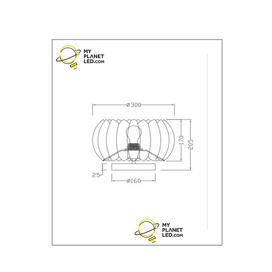 Lampe de table Annabella grise diamètre 30 cm 1xE27