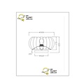 Lampe de table Annabella diamètre 30 cm 1xE27 noir