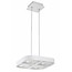 Fantasia Galaxy Hängelampe für über den Esstisch, quadratisch 302x302mm, 4 schwenkbare LED-Spots à 5W, dimmbar