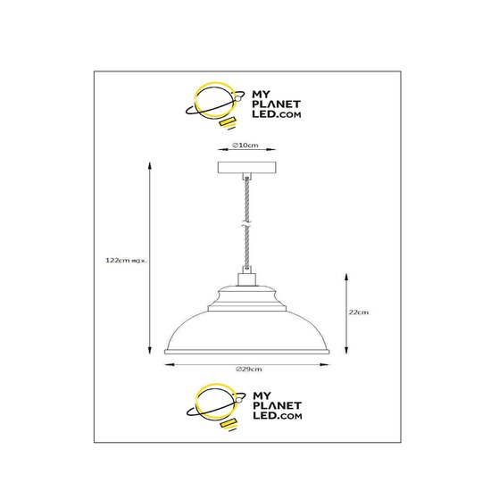 Alice hanging lamp diameter 29 cm 1xE14 pastel blue