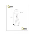 Flair natural floor lamp 1xE27
