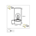 Michaela wandlamp buitenverlichting 1xE27 IP44 zwart