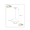 Alain hanging lamp diameter 24 cm 1xE27 black