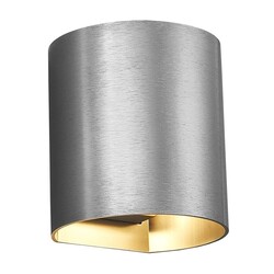 Aplique de pared Fantasia RADU acero cepillado G9 no incl.