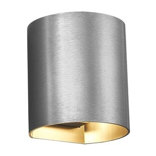 RADU aplique acero cepillado, casquillo G9, IP20, sin bombilla