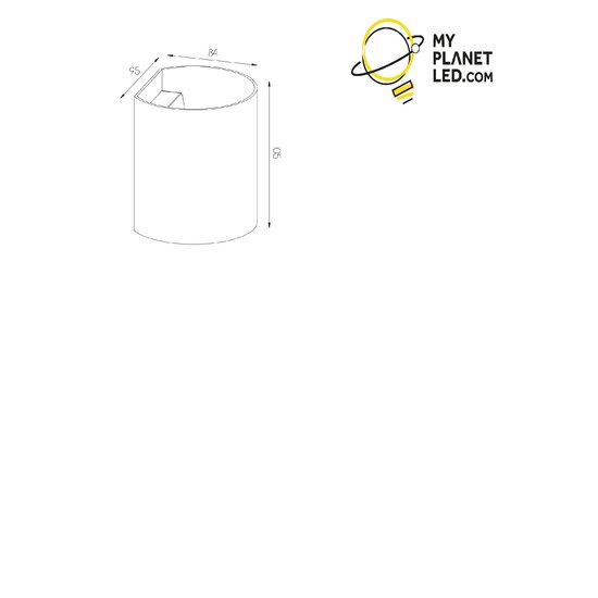 Dorada wandlicht geborsteld staal G9 excl (max 40W)