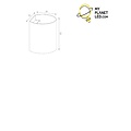 Dorada mooi wandlicht geborsteld brons G9 excl (max 40W)