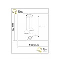 Shooter elegant hanging lamp 3xE27 transparent