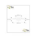 Canada ceiling lamp diameter 35 cm LED dimmable 1x9W 3000K black