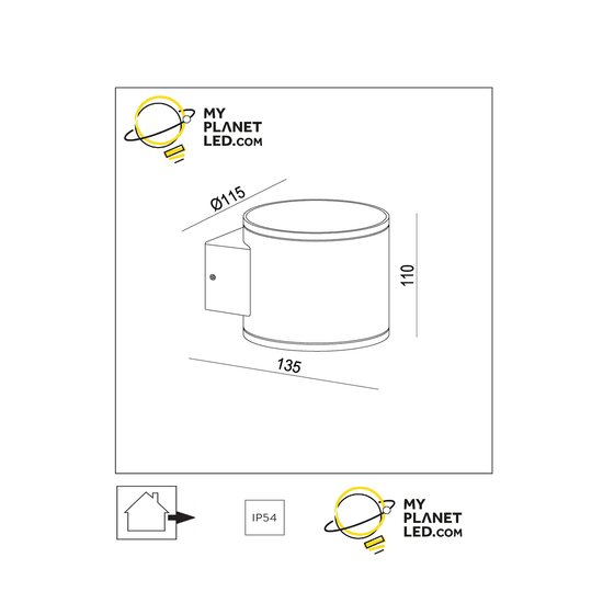 Oksa applique éclairage extérieur 1xG9 IP54 noir
