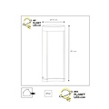 Como lage sokkellamp buitenverlichting diameter 9 cm LED 1x9W 3000K IP54 zwart