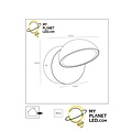 Finland witte wandlamp buitenverlichting 12W 3000K IP54
