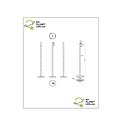 Mitra wiederaufladbare Leselampe Akku/Batterie LED dimmbar 1x2,2W 2700K IP54 mit kabelloser Ladestation schwarz