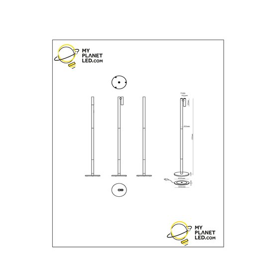 Mitra lámpara de lectura recargable batería/batería LED regulable 1x2,2W 2700K IP54 con estación de carga inalámbrica negro