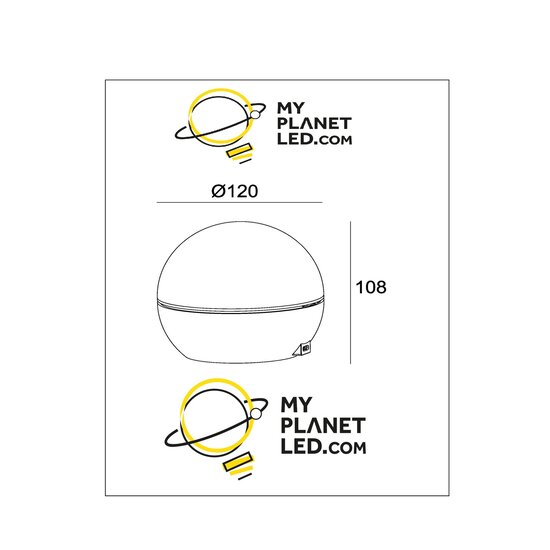 Clipso oplaadbare tafellamp accu/batterij diameter 12 cm LED 1x2,2W 2700K zwart