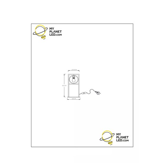 Suzy tafellamp zwart met opvallend design 1x E27