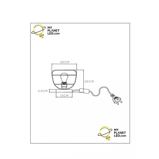 Felix table lamp with black metal structure E27