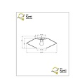 Vortex plafondlamp diameter 42 cm 1xE27 opaal
