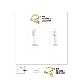 Martine rechargeable table lamp battery/battery LED dimmable 1x2.2W 2700K IP54 with wireless charging station black