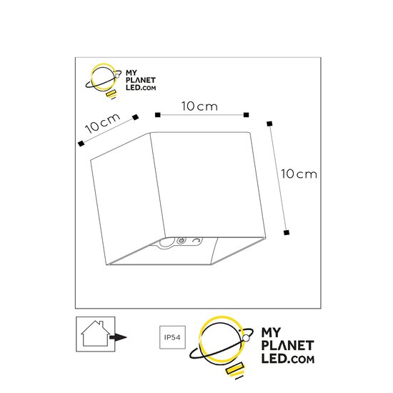 Aplique de pared exterior Firenze LED regulable 1x6W 2700K IP54 con sistema de montaje magnético blanco