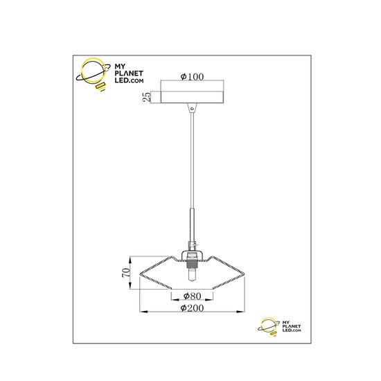 Vortex hanging lamp diameter 20 cm 1xG9 opal