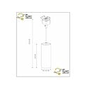 TRACK black Flora hanging lamp 1-phase track system track lighting GU10