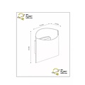 Diana messing wandlamp G9 goud