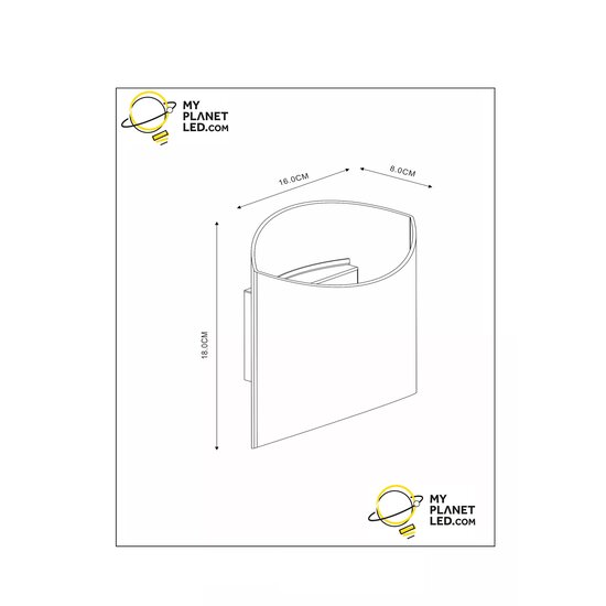 Diana Messing-Wandleuchte G9 Gold