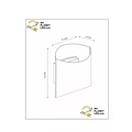 Diana white and gold wall lamp 1x G9