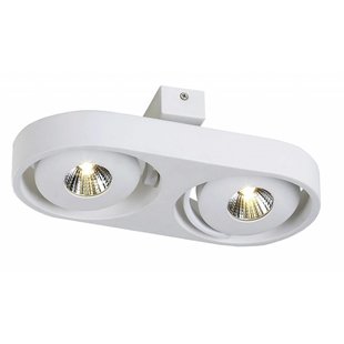 Plafonnier design LED blanc orientable 2x5W 308m large