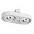 Plafonnier design LED blanc orientable 2x5W 308m large