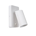 Cleo Aplique de tubo acanalado blanco GU10