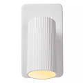 Cleo Aplique de tubo acanalado blanco GU10