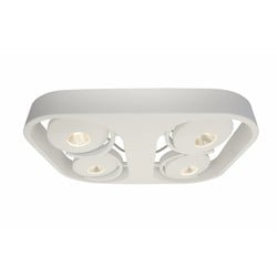 Plafonnier cuisine LED blanc ou gris 12W inclinable 300mm