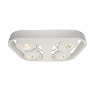 Plafonnier design LED blanc orientable 4x10W 442mmx372mm