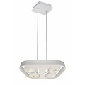 Fantasia Galaxy Design-Pendelleuchte weiss aus Aluminium, 4x10W COB LED, 3000K, dimmbar