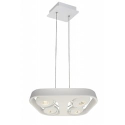 Lámpara colgante comedor diseño blanco LED 4x10W 442mmx372mm