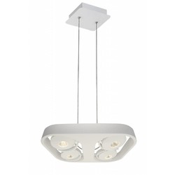 Lampe suspendue salle à manger design blanc LED 4x10W 442mmx372mm