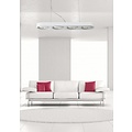Fantasia Galaxy elongated design pendant light white aluminium, 4x10W COB LED, 3000K