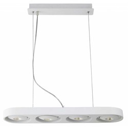 Lampe suspendue salon design blanc LED 4x10W 895mm large